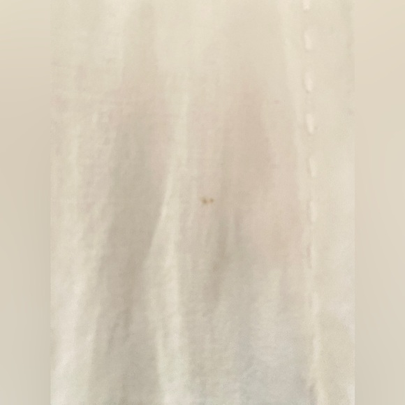 Esprit white 100% cotton hand-stitch blouse. Threads pulling sleeves. Women's XS - Picture 15 of 15